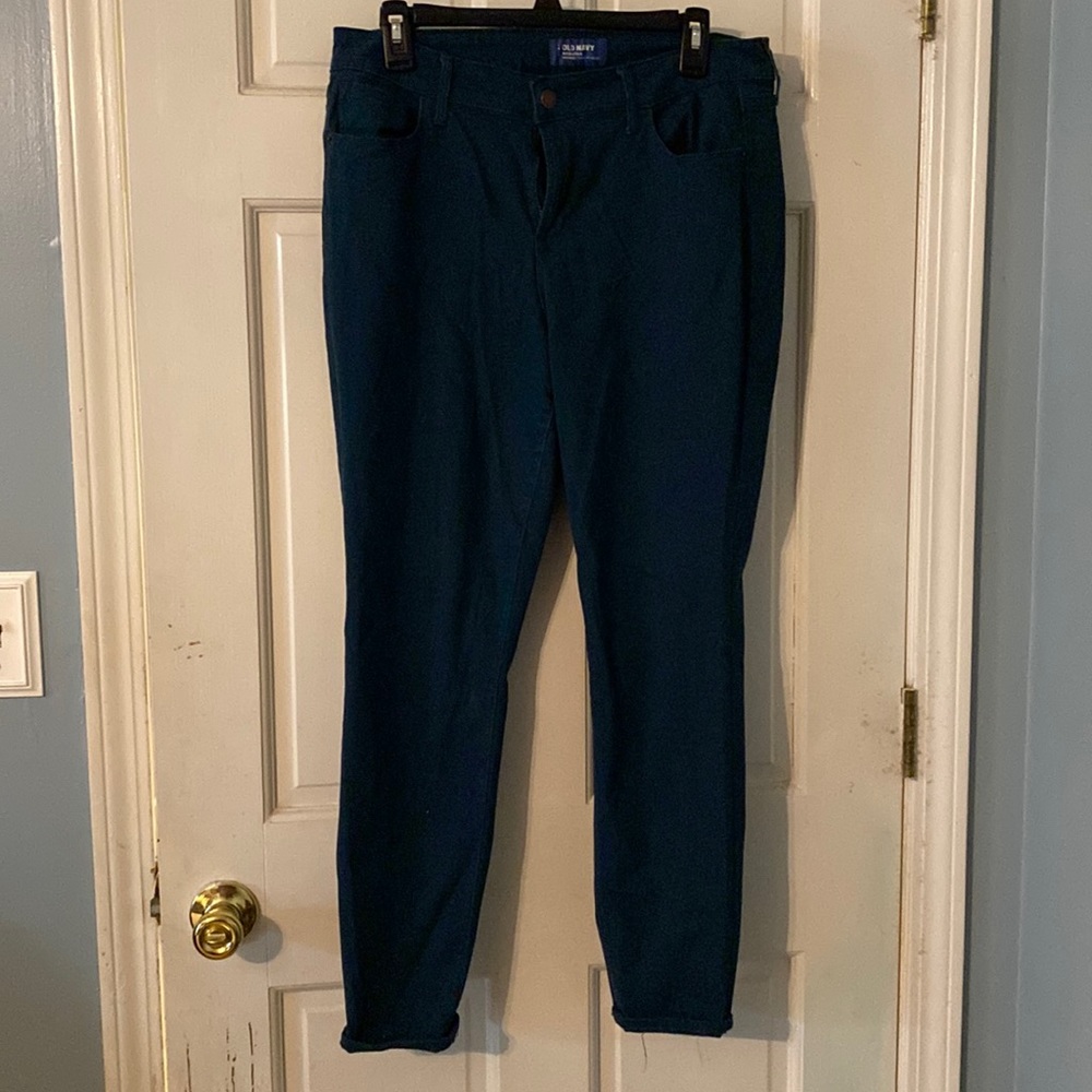 Blue/Green color Rockstar Jeans from Old Navy